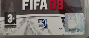 FIFA 08, the PEGI square on its front