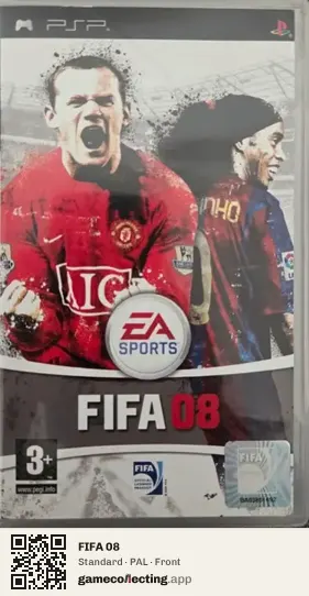 FIFA 08 PlayStation Portable, PAL box front