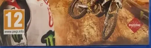 Monster Energy Supercross 2, the PEGI square on its front