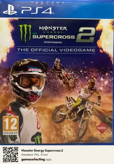 Monster Energy Supercross 2 PlayStation 4, PAL box front
