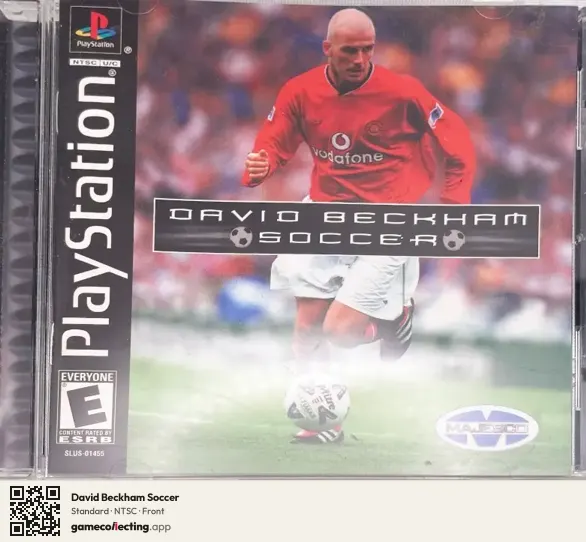 David Beckham Soccer PlayStation, NTSC box front