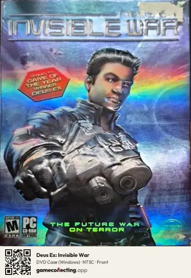 Deus Ex: Invisible War Computer, NTSC box front