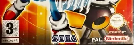Sonic Gems Collection, the PEGI square on its front