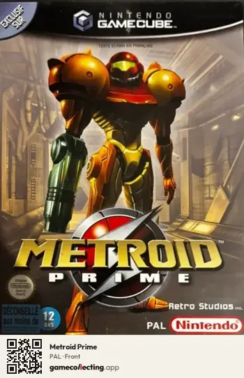 Metroid Prime Nintendo GameCube, PAL box front
