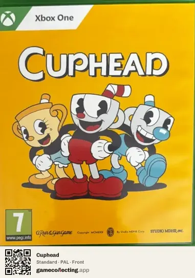 Cuphead Xbox One, PAL box front