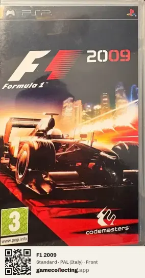 F1 2009 PlayStation Portable, Italy box front