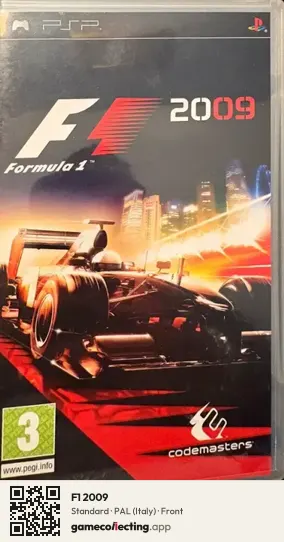 F1 2009 PlayStation Portable, Italy box front