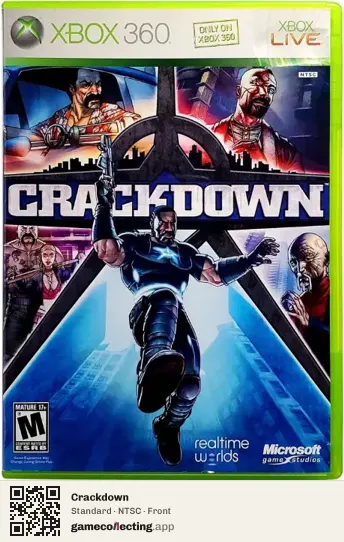 Crackdown Xbox 360, NTSC box front
