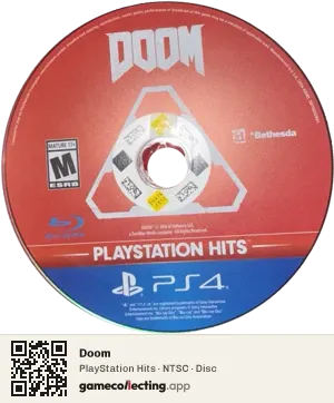 Doom PlayStation 4, NTSC disc