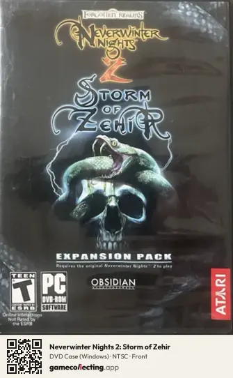 Neverwinter Nights 2: Storm of Zehir Computer, NTSC box front