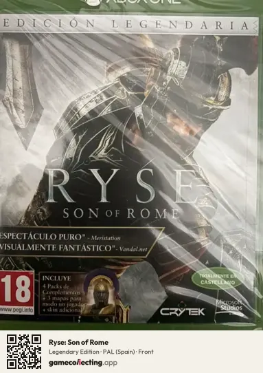 Ryse: Son of Rome Xbox One, Spain box front