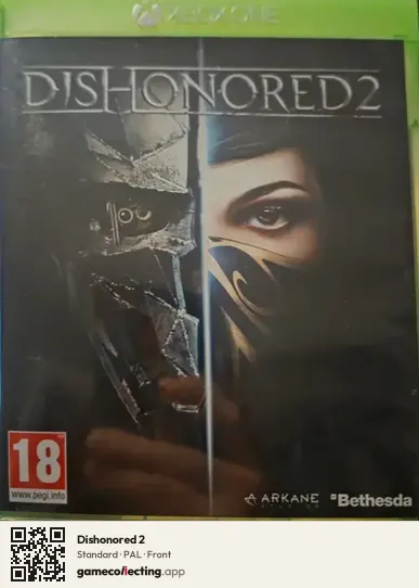 Dishonored 2 Xbox One, PAL box front