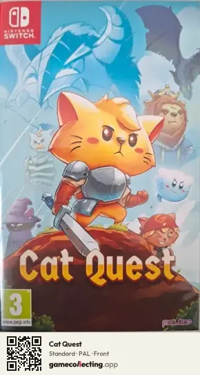 Cat Quest Nintendo Switch, PAL box front