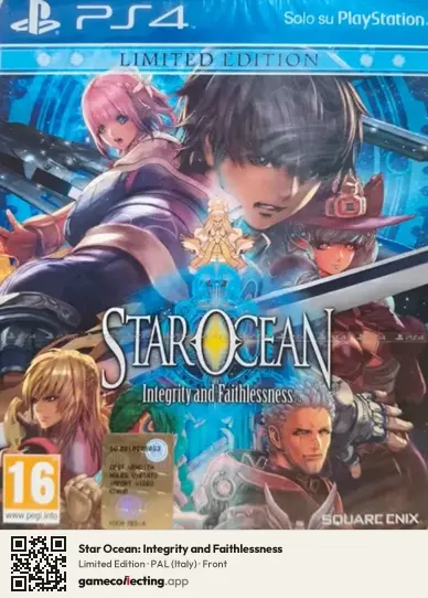 Star Ocean: Integrity and Faithlessness PlayStation 4, Italy box front