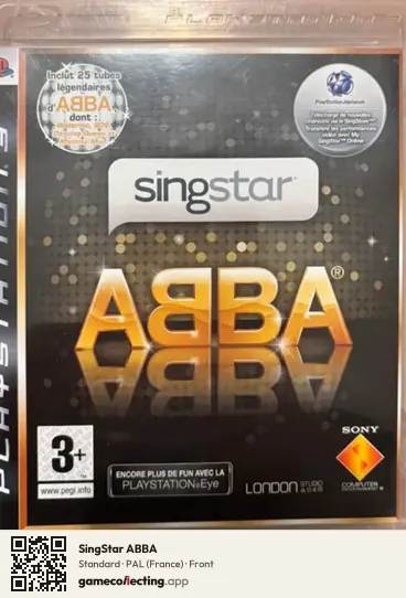SingStar ABBA PlayStation 3, France box front