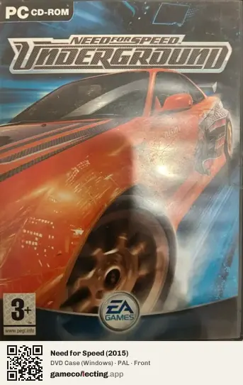 Need for Speed (2015) Computer, PAL box front