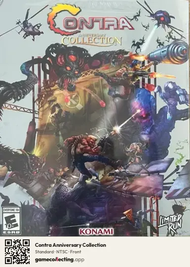 Contra Anniversary Collection PlayStation 4, NTSC box front