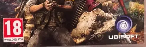 Far Cry 4, the USK square on its front