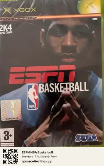 ESPN NBA Basketball Xbox, Spain box front