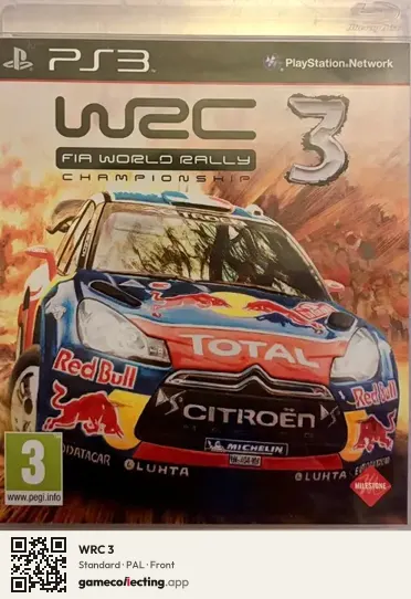 WRC 3 PlayStation 3, PAL box front