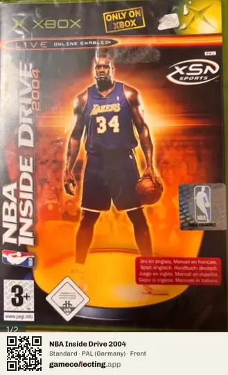 NBA Inside Drive 2004 Xbox, Germany box front