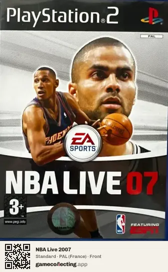NBA Live 2007 PlayStation 2, France box front