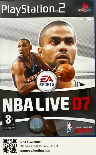 NBA Live 2007 PlayStation 2, France box front