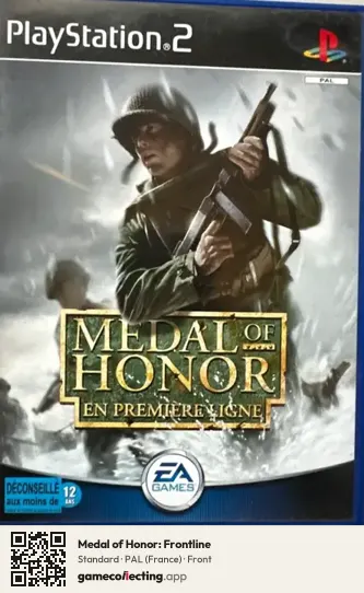 Medal of Honor: Frontline PlayStation 2, France box front