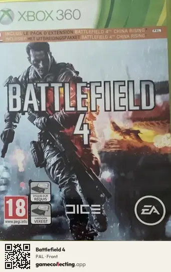Battlefield 4 Xbox 360, PAL box front