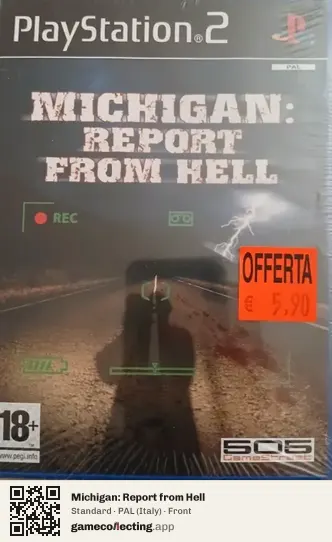 Michigan: Report from Hell PlayStation 2, Italy box front