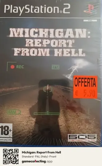 Michigan: Report from Hell PlayStation 2, Italy box front