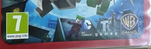 LEGO Batman: The Videogame, the PEGI square on its front