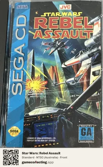Star Wars: Rebel Assault Sega Mega-CD / Sega CD, Australia box front