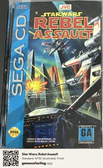Star Wars: Rebel Assault Sega Mega-CD / Sega CD, Australia box front