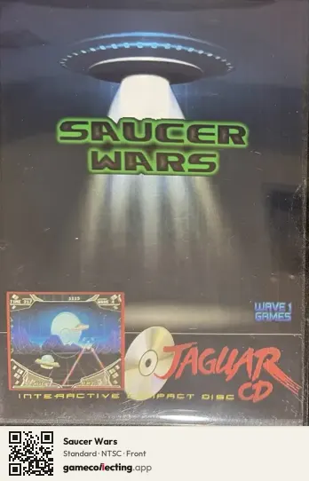 Saucer Wars Atari Jaguar CD, NTSC box front