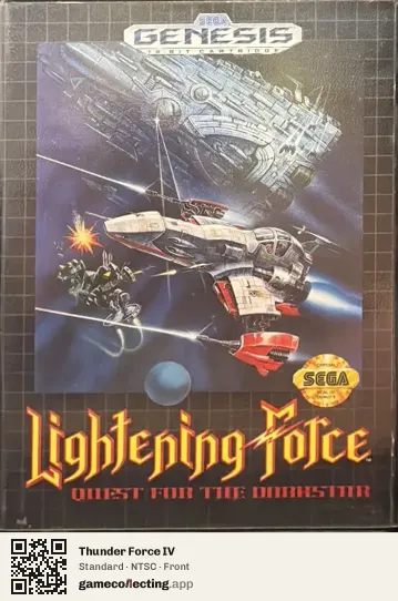 Thunder Force IV Sega Mega Drive / Genesis, NTSC box front