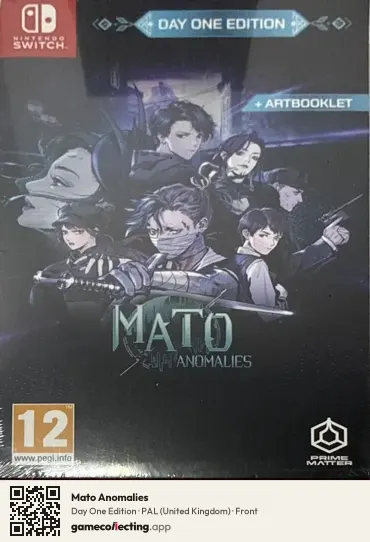 Mato Anomalies Nintendo Switch, United Kingdom box front