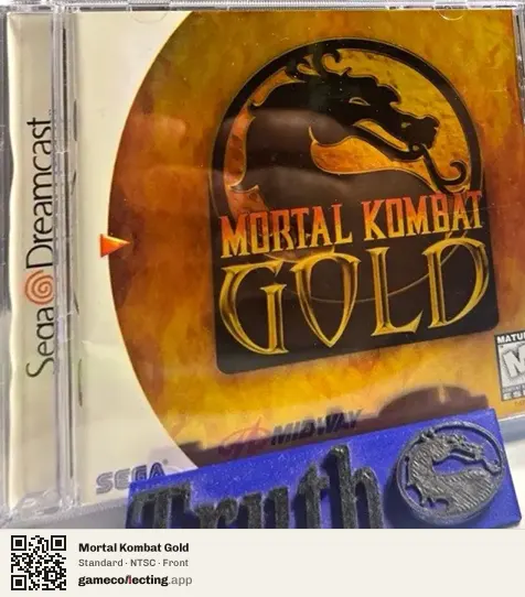 Mortal Kombat Gold Sega Dreamcast, NTSC box front