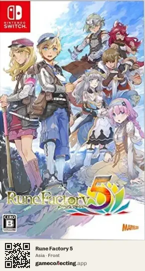 Rune Factory 5 Nintendo Switch, Asia box front