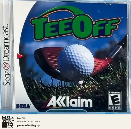 Tee Off Sega Dreamcast, NTSC box front