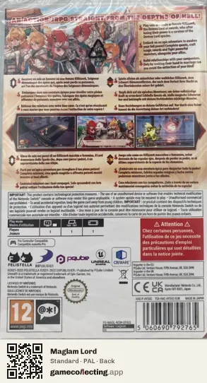 Maglam Lord Nintendo Switch, PAL box back