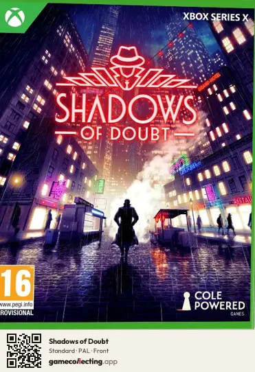 Shadows of Doubt Xbox Series X, PAL box front