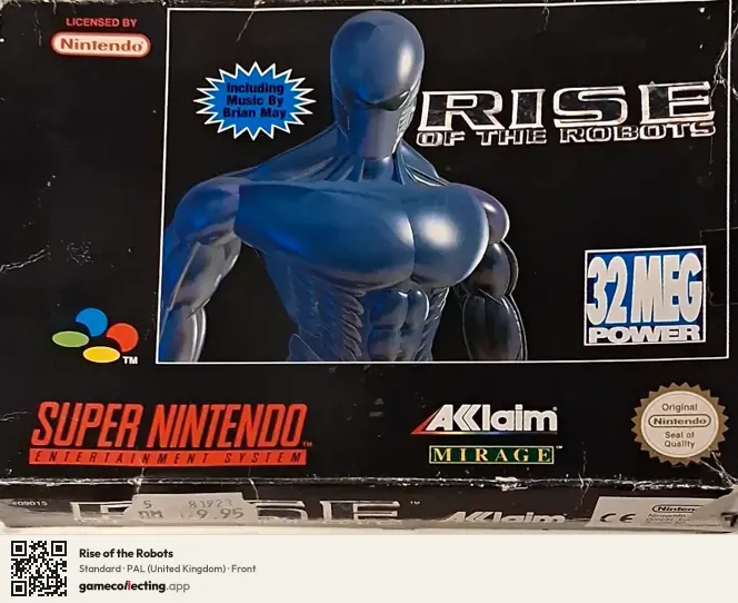 Rise of the Robots Super Nintendo Entertainment System, United Kingdom box front