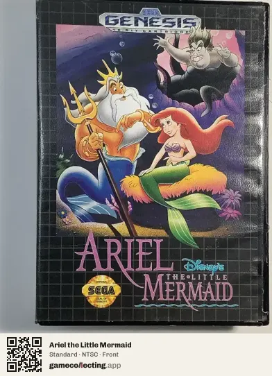 Ariel the Little Mermaid Sega Mega Drive / Genesis, NTSC box front