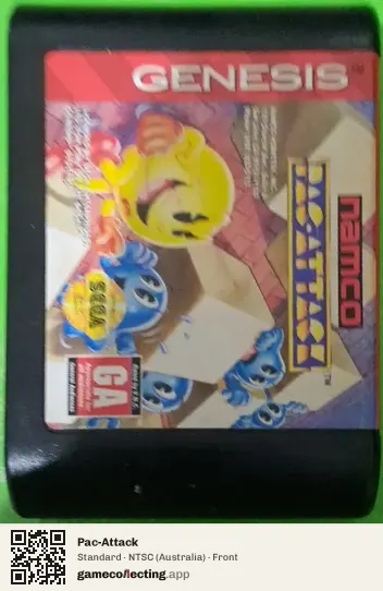 Pac-Attack Sega Mega Drive / Genesis, Australia box front
