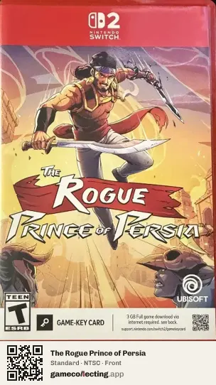 The Rogue Prince of Persia Nintendo Switch 2, NTSC box front