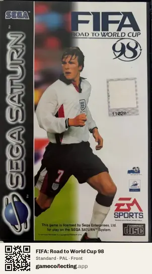 FIFA: Road to World Cup 98 Sega Saturn, PAL box front