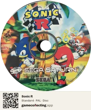 Sonic R Sega Saturn, PAL disc