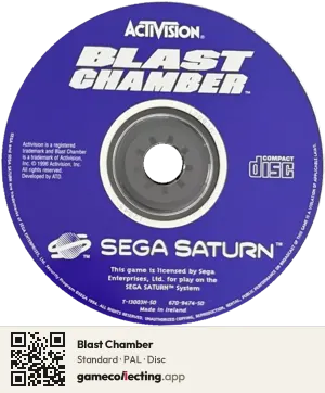 Blast Chamber Sega Saturn, PAL disc