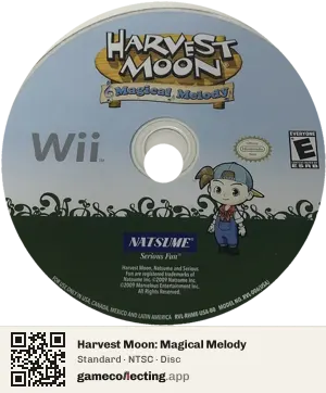 Harvest Moon: Magical Melody Nintendo Wii, NTSC disc